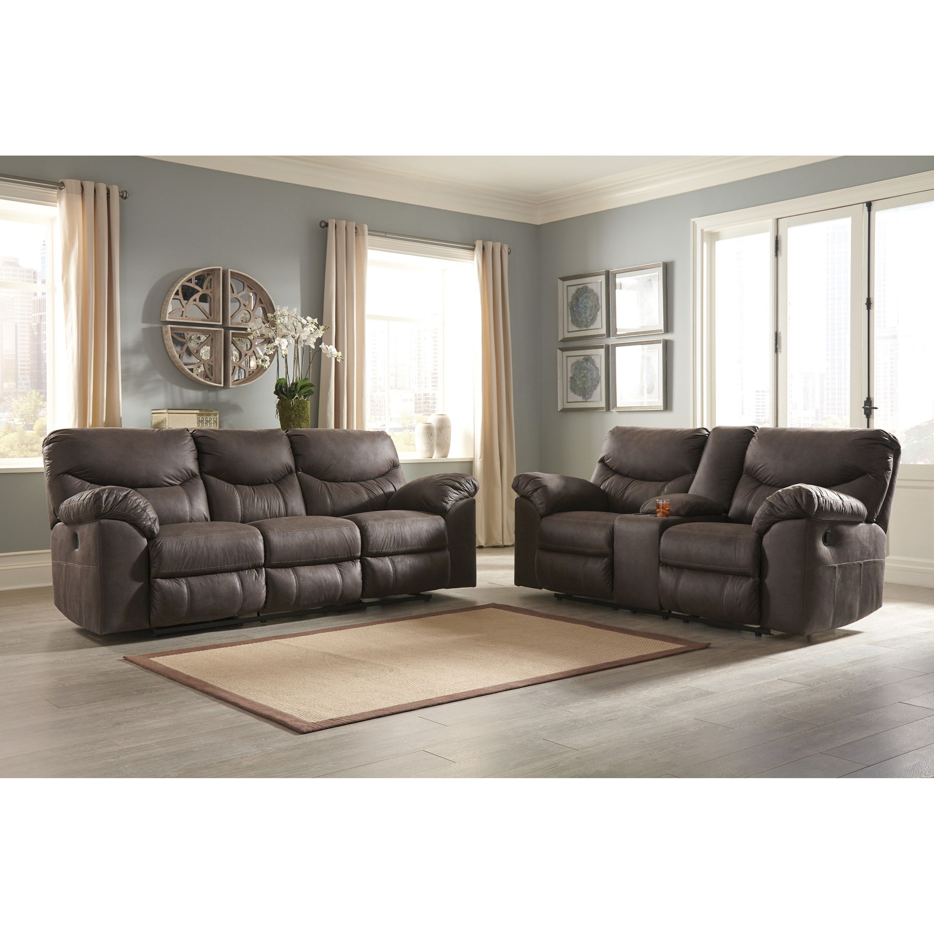 Boxberg reclining shop loveseat with console